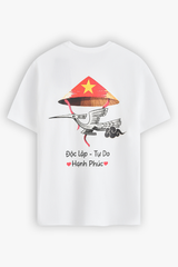 Áo Thun Yêu Nước Cộc Tay Unisex Dáng Suông
