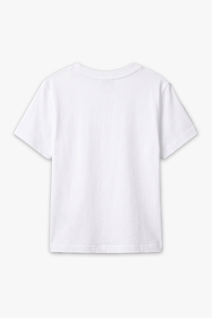 Áo Thun Nữ Cộc Tay Phom Suông - Thiết Kế Gấu Bo Cong Trẻ Trung