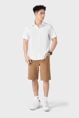 Áo Sơ Mi Nam Cộc Tay Form Suông - Chất Liệu Thô Thoáng Mát, Trẻ Trung