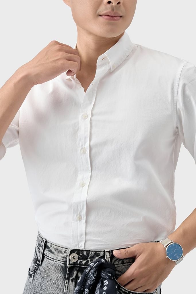 Áo Sơ Mi Trắng Nam Dài Tay - Lịch Sự & Trang Trọng