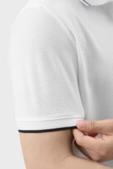 Áo Polo Nam Cộc Tay Suông Vừa - Họa Tiết Tổ Ong Thoáng Khí