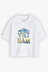 Áo Thun Yêu Nước Cộc Tay Nữ Dáng Suông
