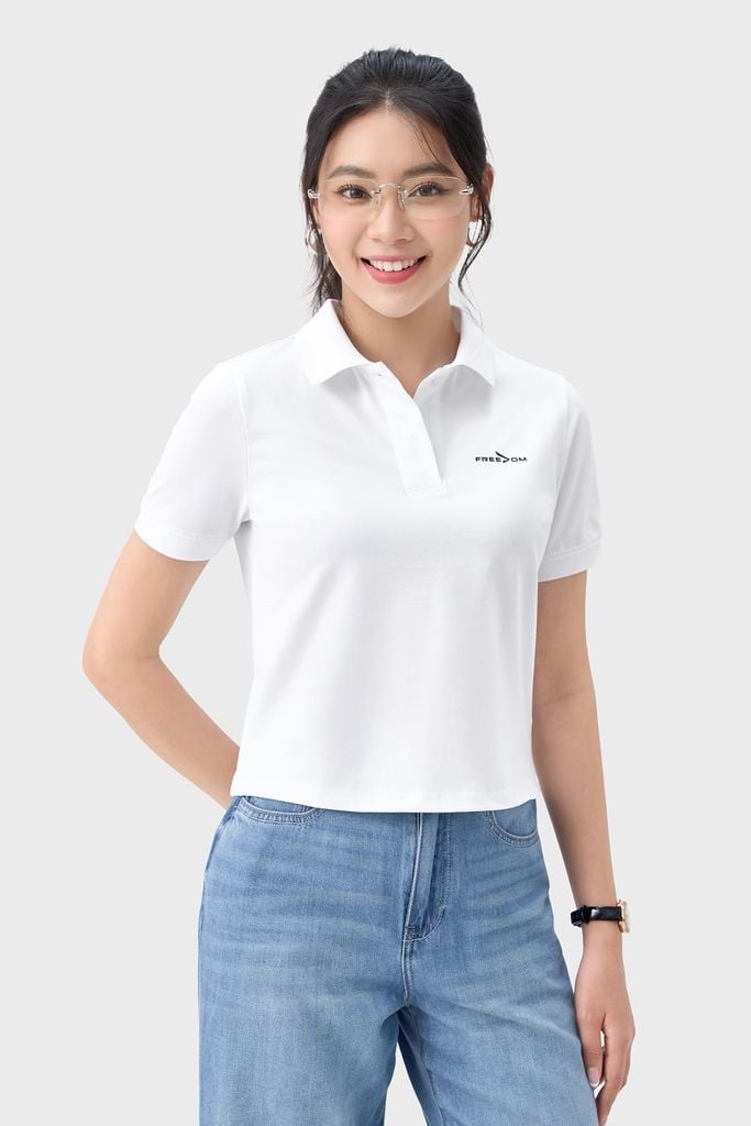 Áo Polo Nữ Cộc Tay Croptop - Chất Thun Cao Cấp, Tôn Dáng