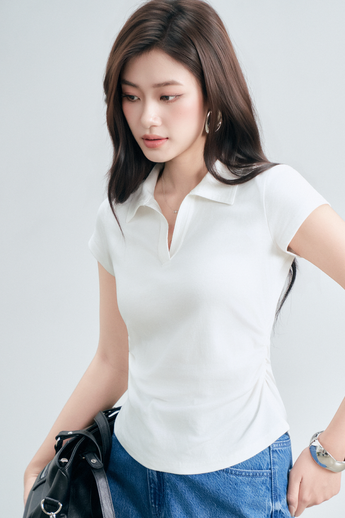 Áo Polo Cộc Tay Nữ - Ôm Gọn Vừa Phải, Tôn Eo Trẻ Trung