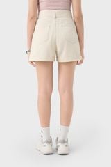 Quần Sooc Nữ Dáng A Kaki - Thiết Kế 2 Khuy Tôn Dáng Trẻ Trung