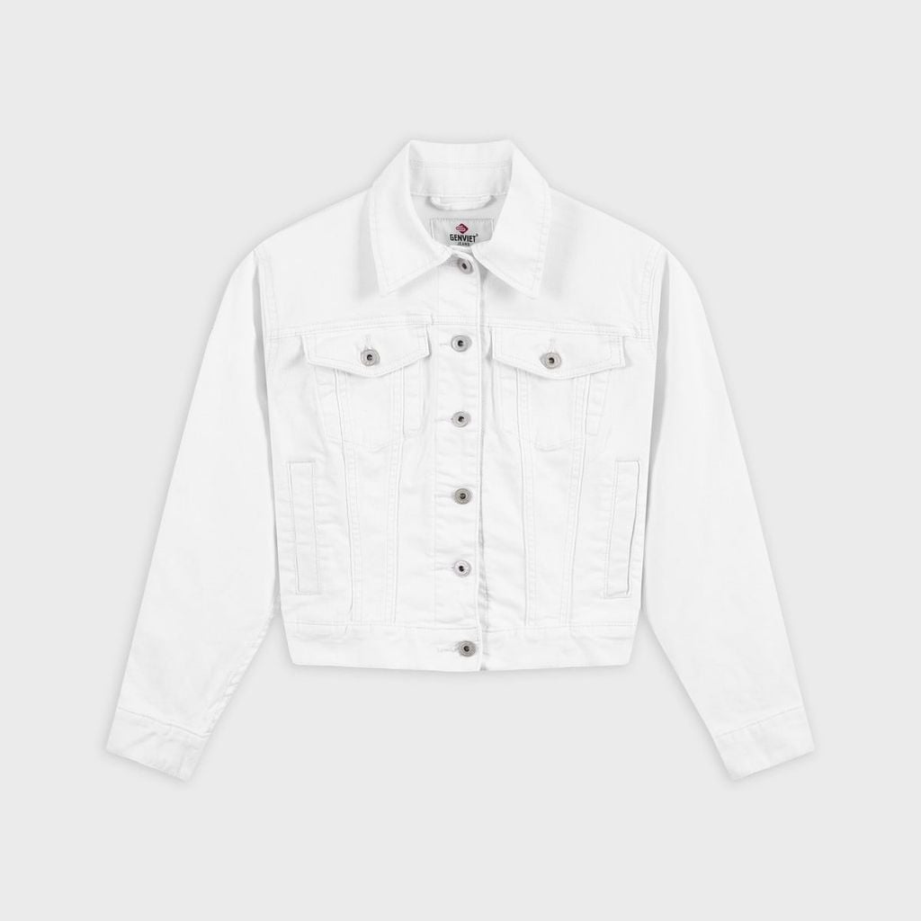 Áo Khoác Jean Nữ Ôm Vừa Cotton Denim Cao Cấp - Tôn Dáng Trẻ Trung Thời Thượng