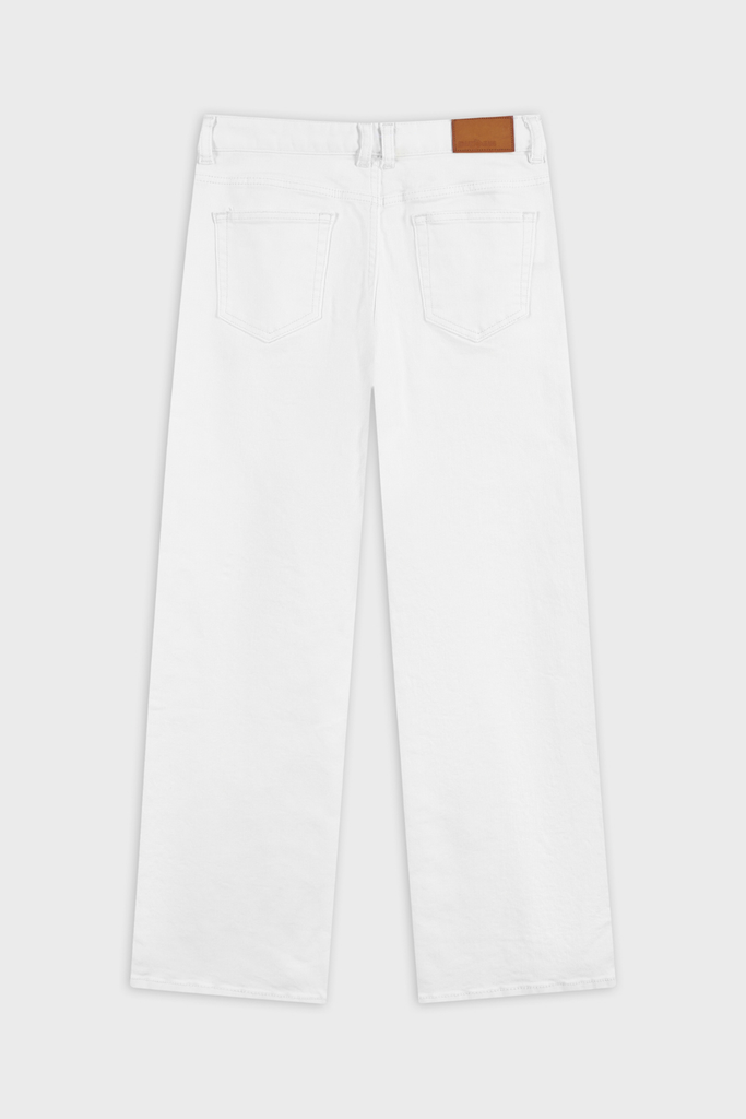 Quần Jean Nữ Ống Suông Vừa Cotton Denim Cao Cấp - Cạp Cao Hack Dáng Thon Gọn Tinh Tế
