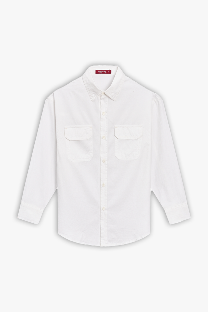 Áo Sơmi Cotton Dài Tay Bé Trai