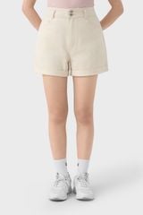 Quần Sooc Nữ Dáng A Kaki - Thiết Kế 2 Khuy Tôn Dáng Trẻ Trung