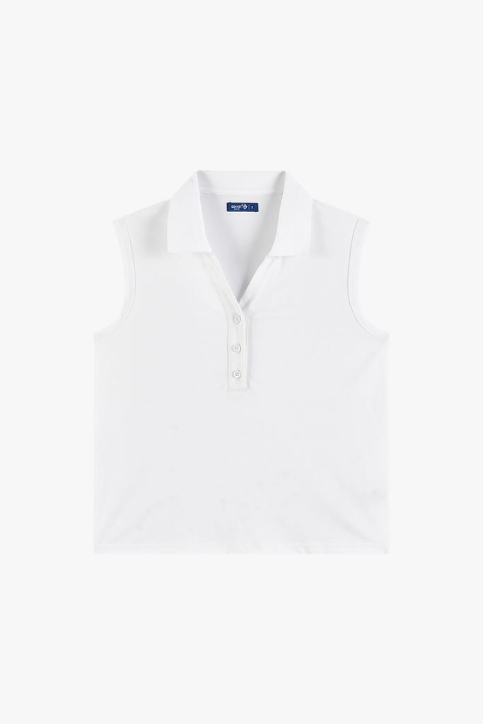 Áo Polo Nữ Sát Nách Cotton Poplin Cao Cấp - Thời Trang Hè Mềm Mát