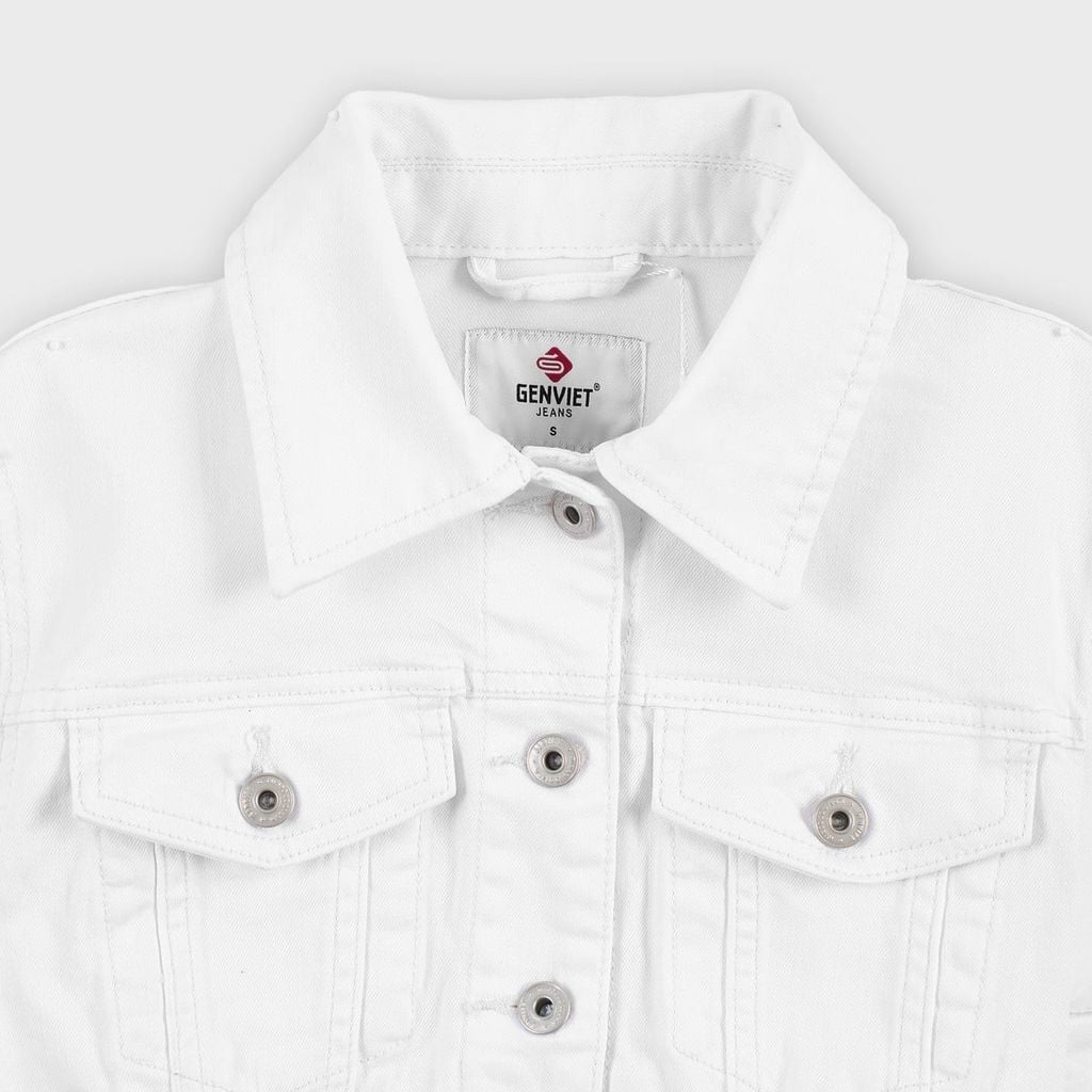 Áo Khoác Jean Nữ Ôm Vừa Cotton Denim Cao Cấp - Tôn Dáng Trẻ Trung Thời Thượng