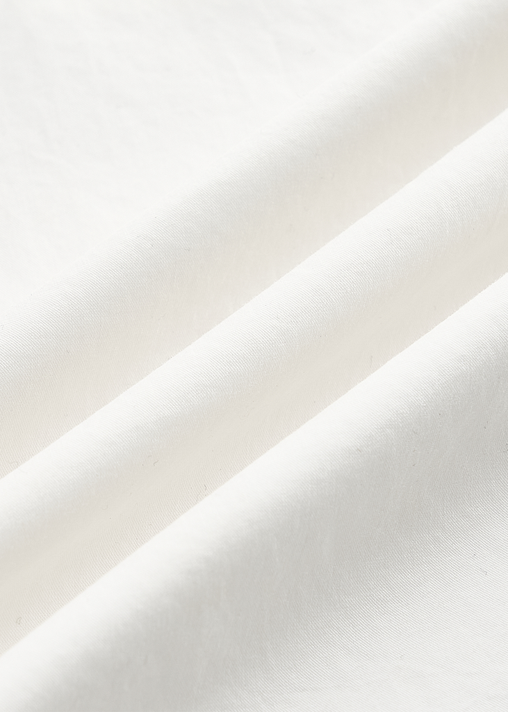 Áo Sơ Mi Nữ Dài Tay Trắng - Cổ Đức Thanh Lịch