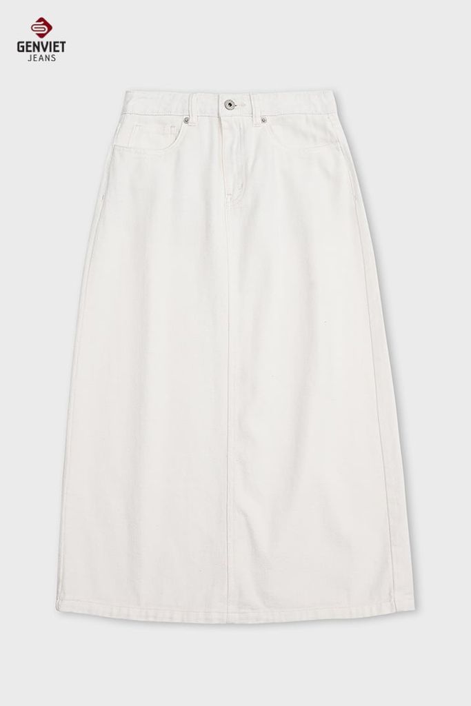 Chân Váy Jean - Juyp Jeans Nữ Dáng Suông