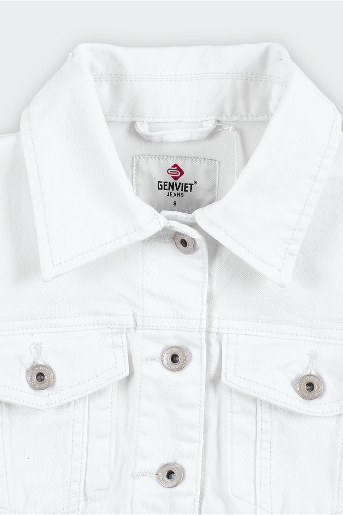 Áo Khoác Jean Nữ Ôm Vừa Cotton Denim Cao Cấp - Tôn Dáng Trẻ Trung Thời Thượng