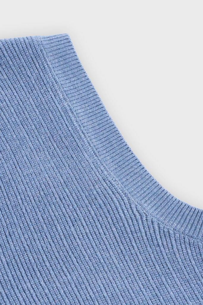 Áo Len Sát Nách Nam Cổ V Premium Fine-Knit - Chuẩn Form Lịch Lãm