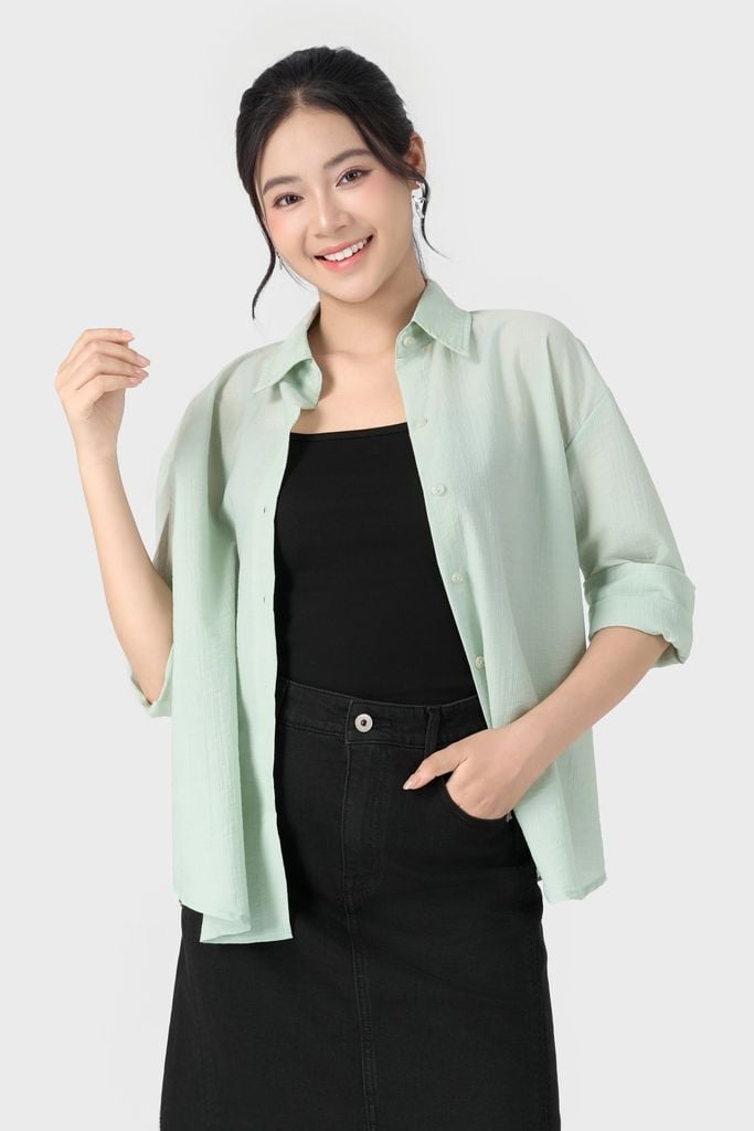 Áo Sơ Mi Nữ Form Suông Chất Cotton Linen Cao Cấp - Trẻ Trung, Thoải Mái Cả Ngày