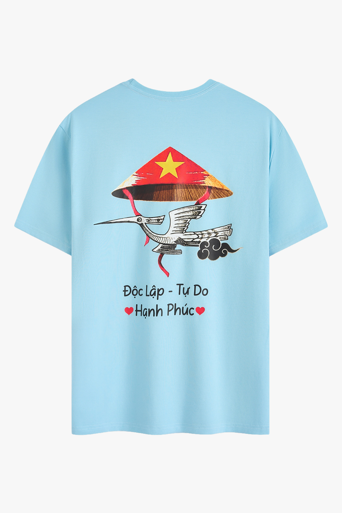 Áo Thun Yêu Nước Cộc Tay Unisex Dáng Suông