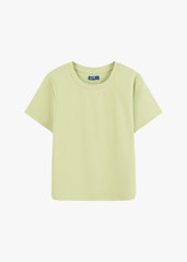 Áo Thun Nữ Cộc Tay Phom Suông - Thiết Kế Gấu Bo Cong Trẻ Trung