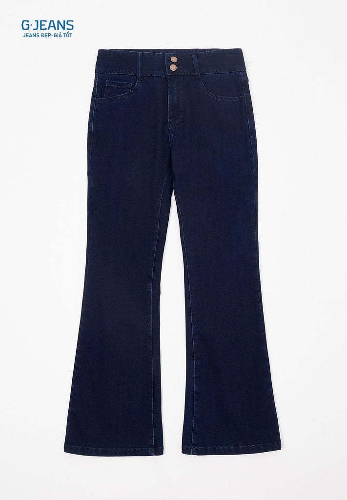 Quần Jeans Nữ Suông Vảy