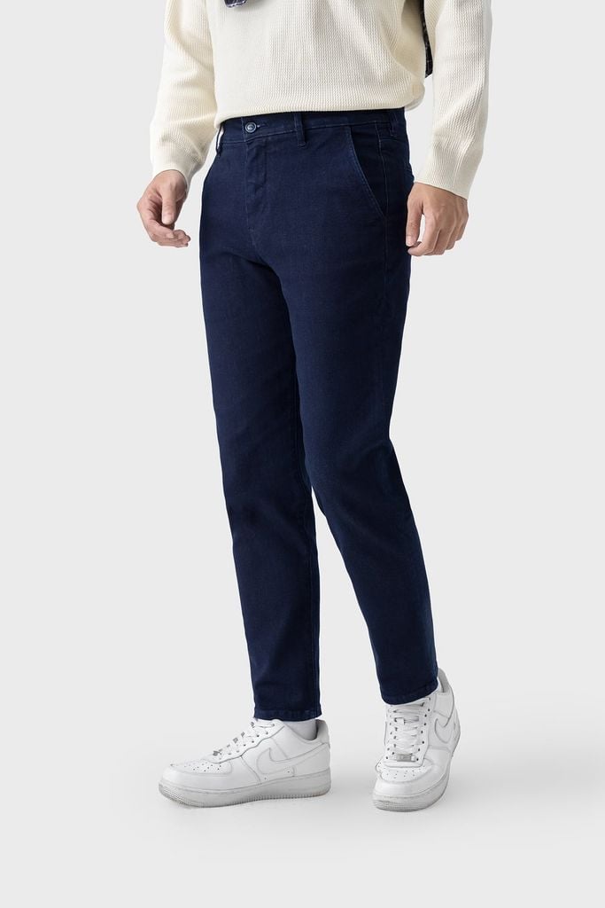Quần Jeans Nam Chinos - Cotton Phối Sợi Co Giãn