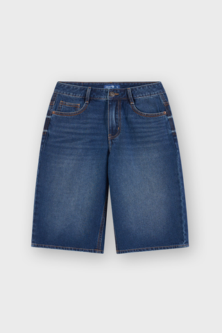 Quần Short Jean Ngố Bò Nam - Co Giãn Thoải Mái, Trẻ Trung Hiện Đại