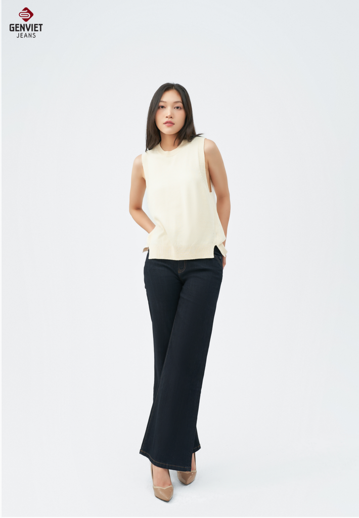 Quần Jeans Nữ Ống Vảy