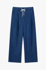 Quần Jean Nữ Ống Rộng Soft-Touch Denim Cao Cấp - Cạp Chun Hack Dáng Thoải Mái
