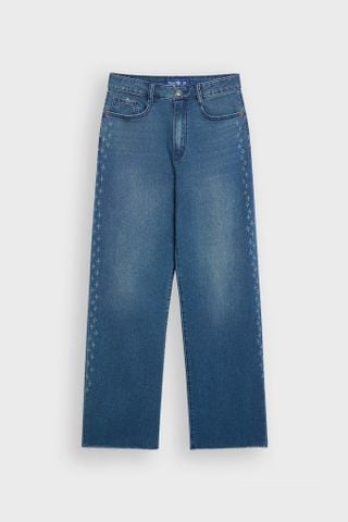 Quần  Dài Jeans Nữ Ống Suông