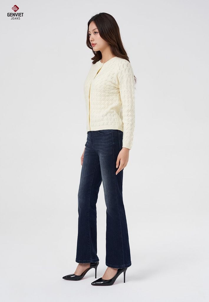 Quần Jeans Nữ Ống Vảy