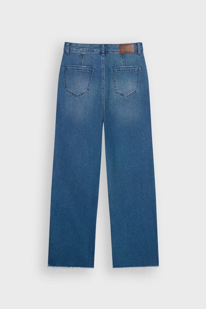 Quần  Dài Jeans Nữ Ống Suông