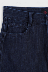 Quần Jean Nữ Ống Suông Vừa Cotton Denim Cao Cấp - Cạp Cao Hack Dáng Thon Gọn Tinh Tế