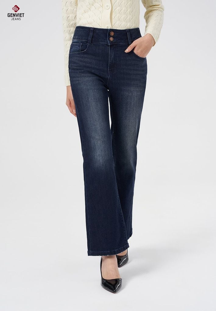 Quần Jeans Nữ Ống Vảy