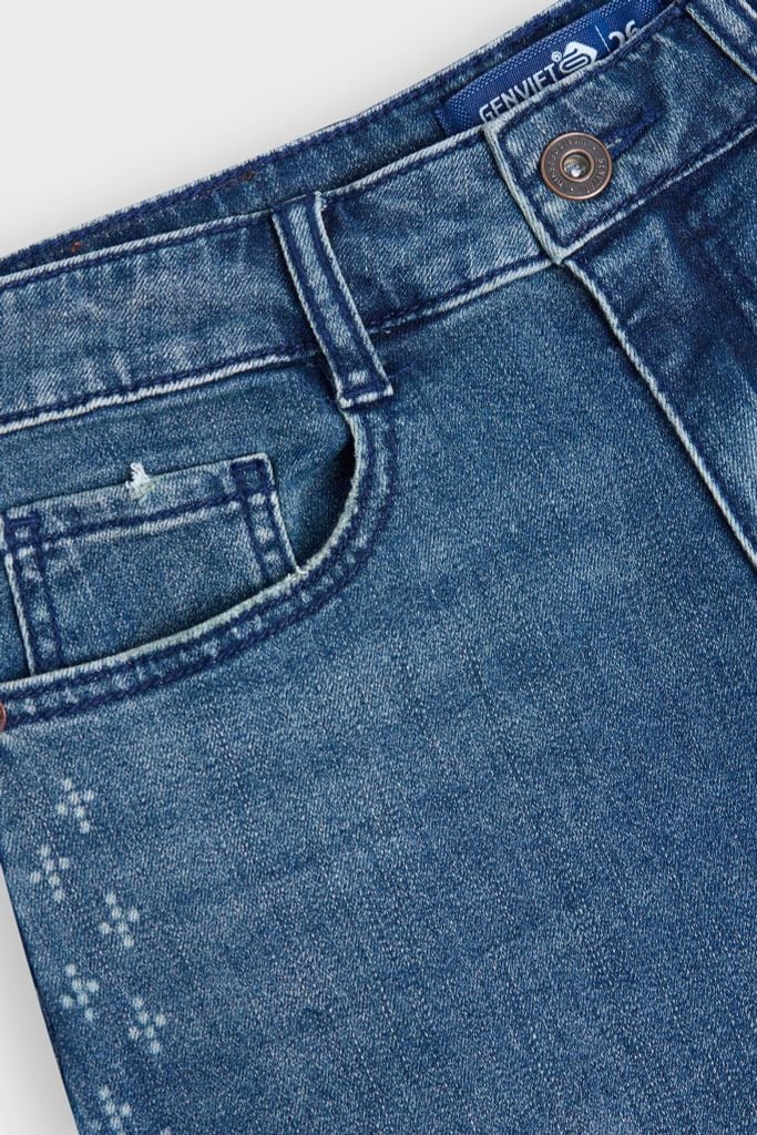 Quần  Dài Jeans Nữ Ống Suông