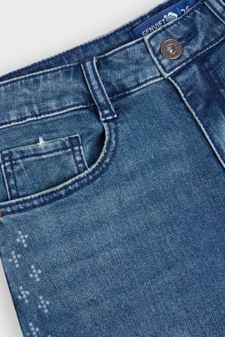 Quần  Dài Jeans Nữ Ống Suông