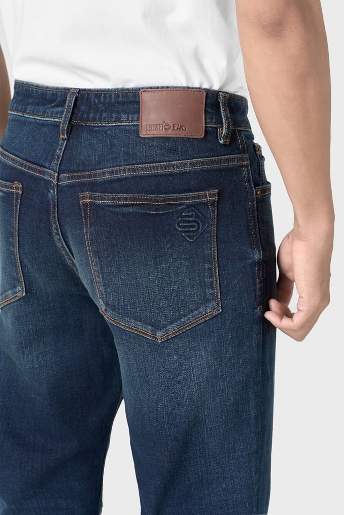 Quần Jean Nam Ống Col Đứng – Cotton 100% Mềm Mịn, Thoáng Mát