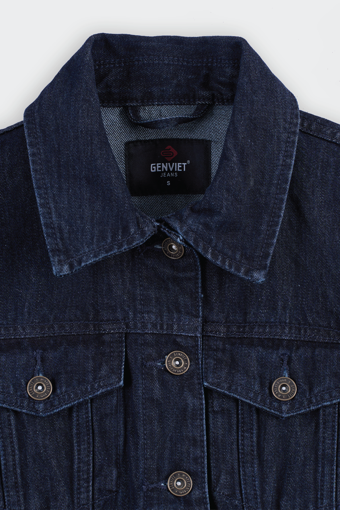 Áo Khoác Jean Nữ Ôm Vừa Cotton Denim Cao Cấp - Tôn Dáng Trẻ Trung Thời Thượng