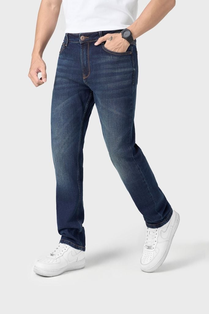 Quần Jean Nam Ống Col Đứng – Cotton 100% Mềm Mịn, Thoáng Mát