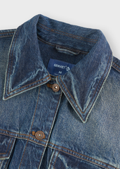 Áo Khoác Jean Nữ Premium – Snow Wash Độc Bản