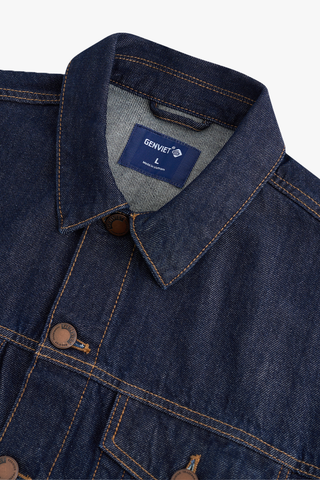 Áo Khoác Jeans Nam 1 Lớp Suông Vừa