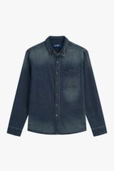 Áo Sơ Mi Jean Nam Dài Tay Form Ôm