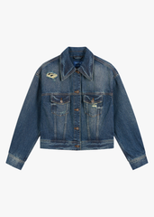 Áo Khoác Jean Nữ Premium – Snow Wash Độc Bản