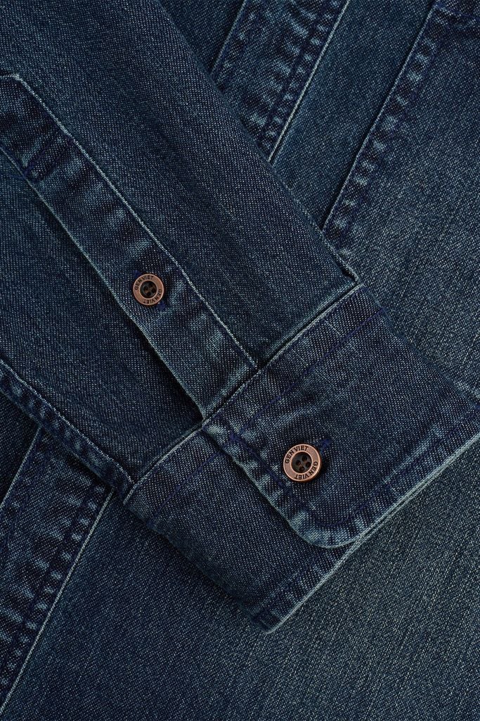 Áo Sơ Mi Jean Nam Dài Tay Form Ôm