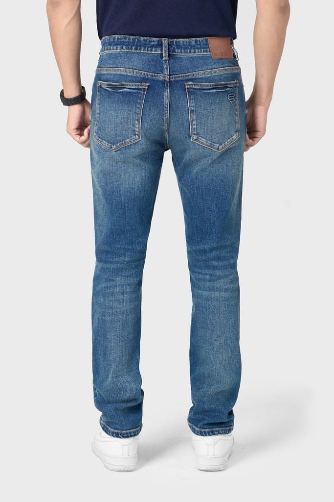 Quần Jean Nam Ống Col Đứng – Cotton 100% Mềm Mịn, Thoáng Mát