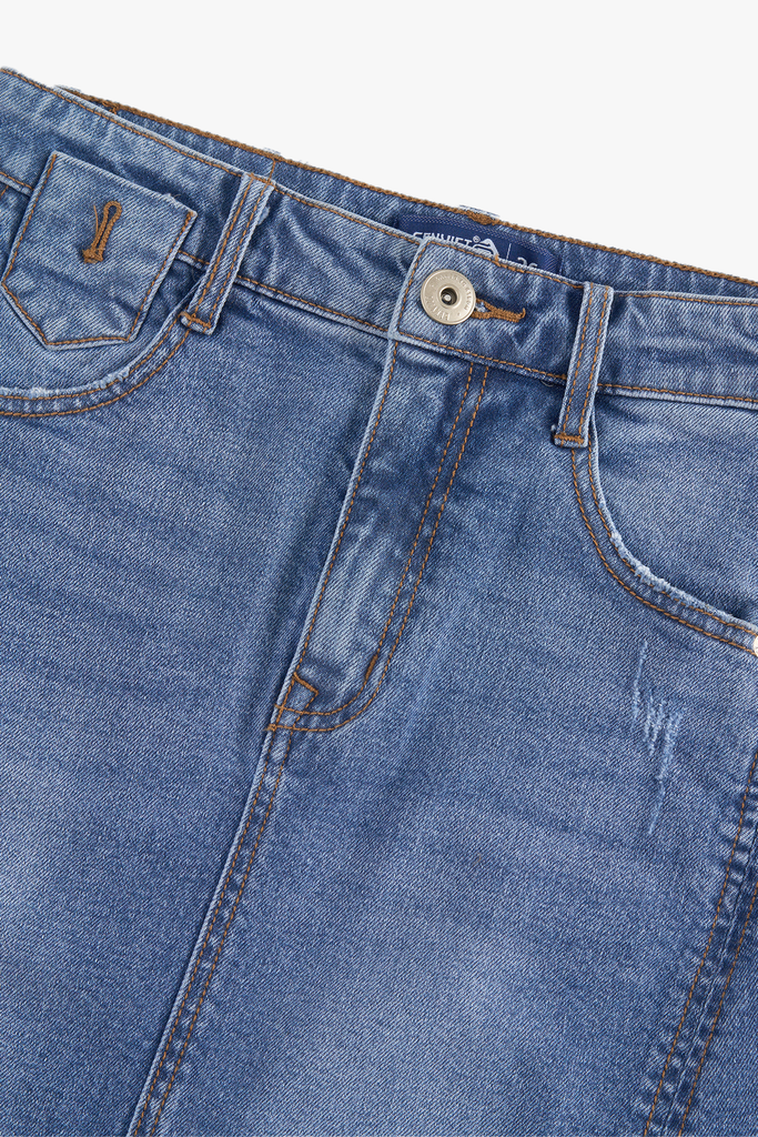 Chân Váy Jean Dài Juyp Nữ Dáng A