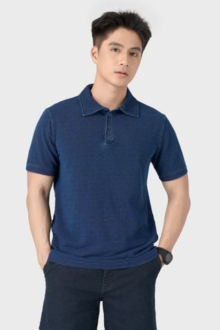 Áo Polo Nam Form Suông Cotton Denim Cao Cấp - Lịch Lãm, Mềm Mát