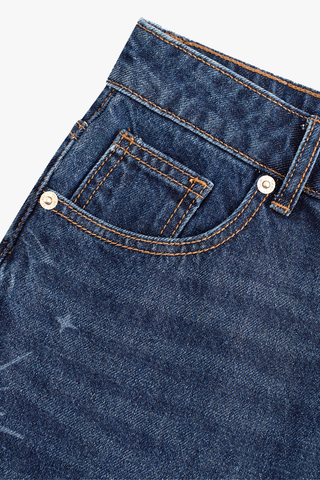 Quần Dài Jeans Nữ Suông Vừa