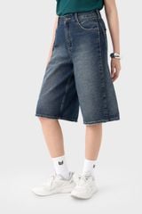Quần Short Jeans Nữ Ống Suông Dáng Ngố - Thiết Kế Trẻ Trung