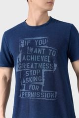 Áo Thun Nam Cổ Tròn Denim Knit Thượng Hạng - Mềm Mát Cá Tính