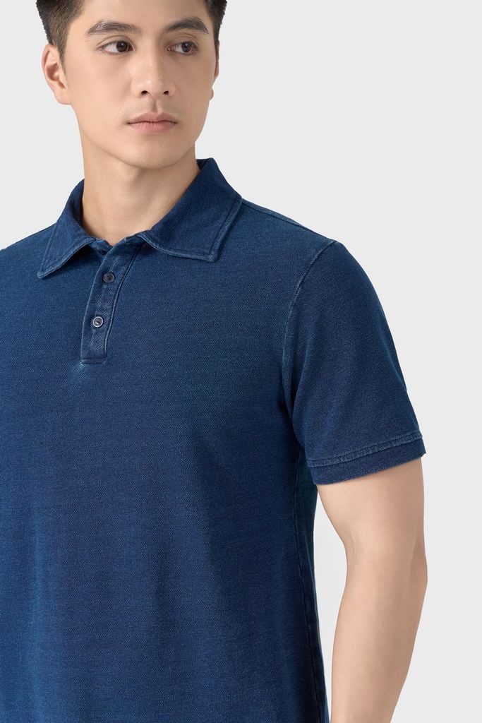 Áo Polo Nam Form Suông Cotton Denim Cao Cấp - Lịch Lãm, Mềm Mát