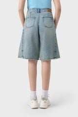 Quần Short Jeans Nữ Ống Suông Dáng Ngố - Thiết Kế Trẻ Trung